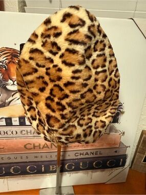 Mr John Jr Vintage Leopard Beret Hat